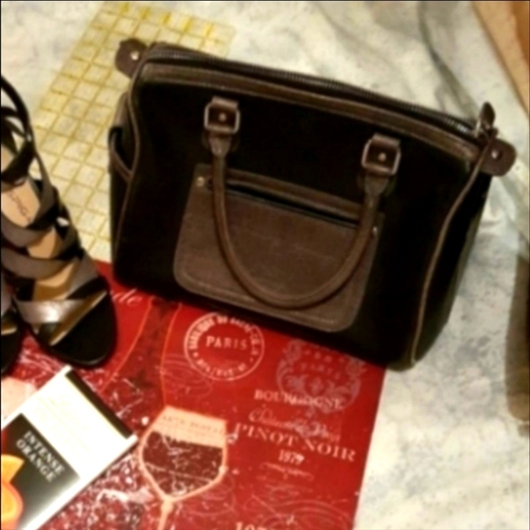 Vintage Jackie Smith Argentina Calf Skin Leather Bag Satchel Handbag Purse - Picture 2 of 16